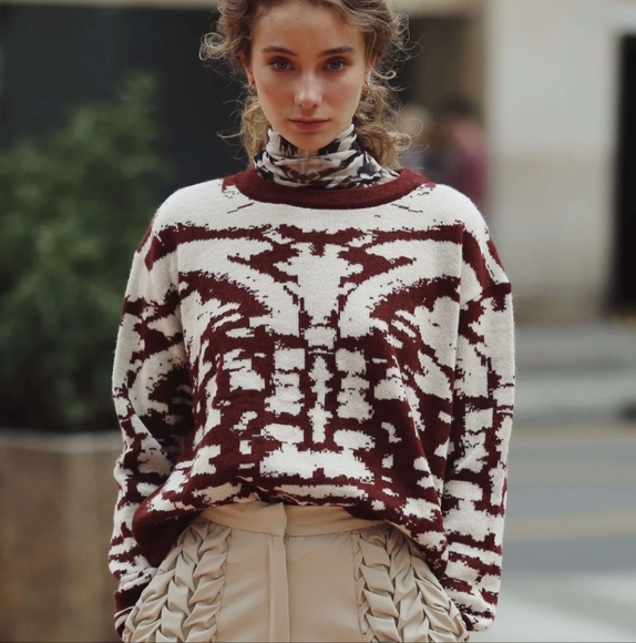 Atelier Sweaters - ATELIER FIORELLA RED SWEATER